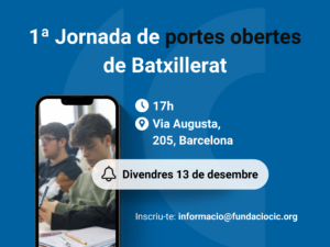 Jornada de portes obertes CIC Batxillerats